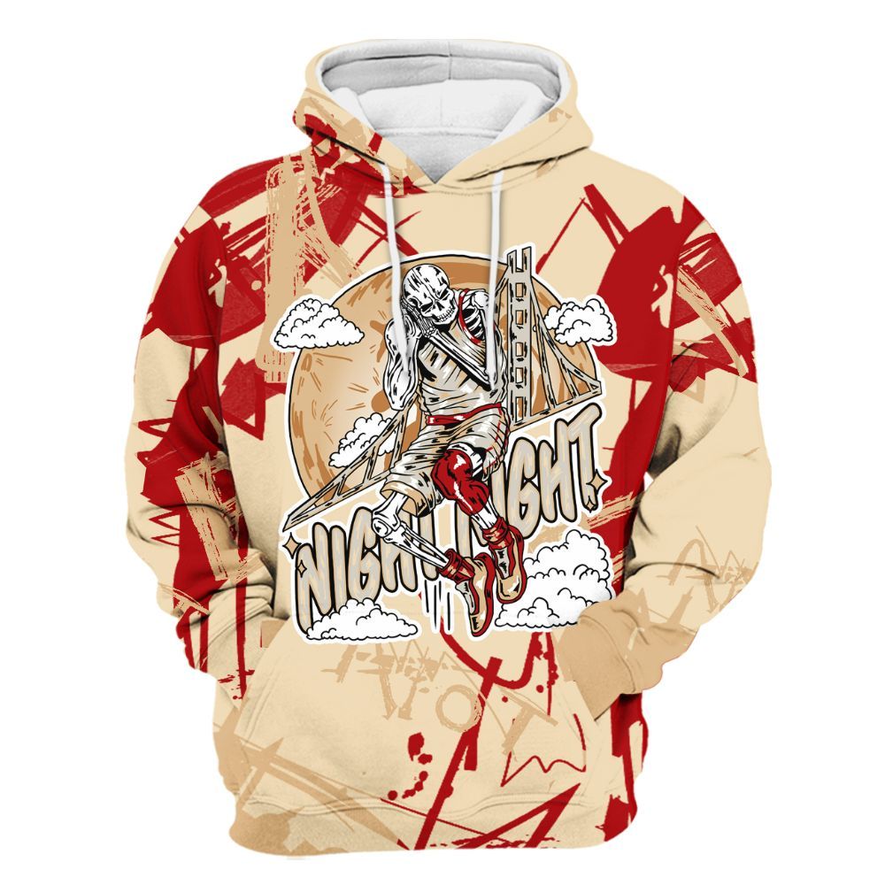 Hoodie To Match Dunk Low Strawberry Waffle - Seeya Skeleton Messyz All Over Print