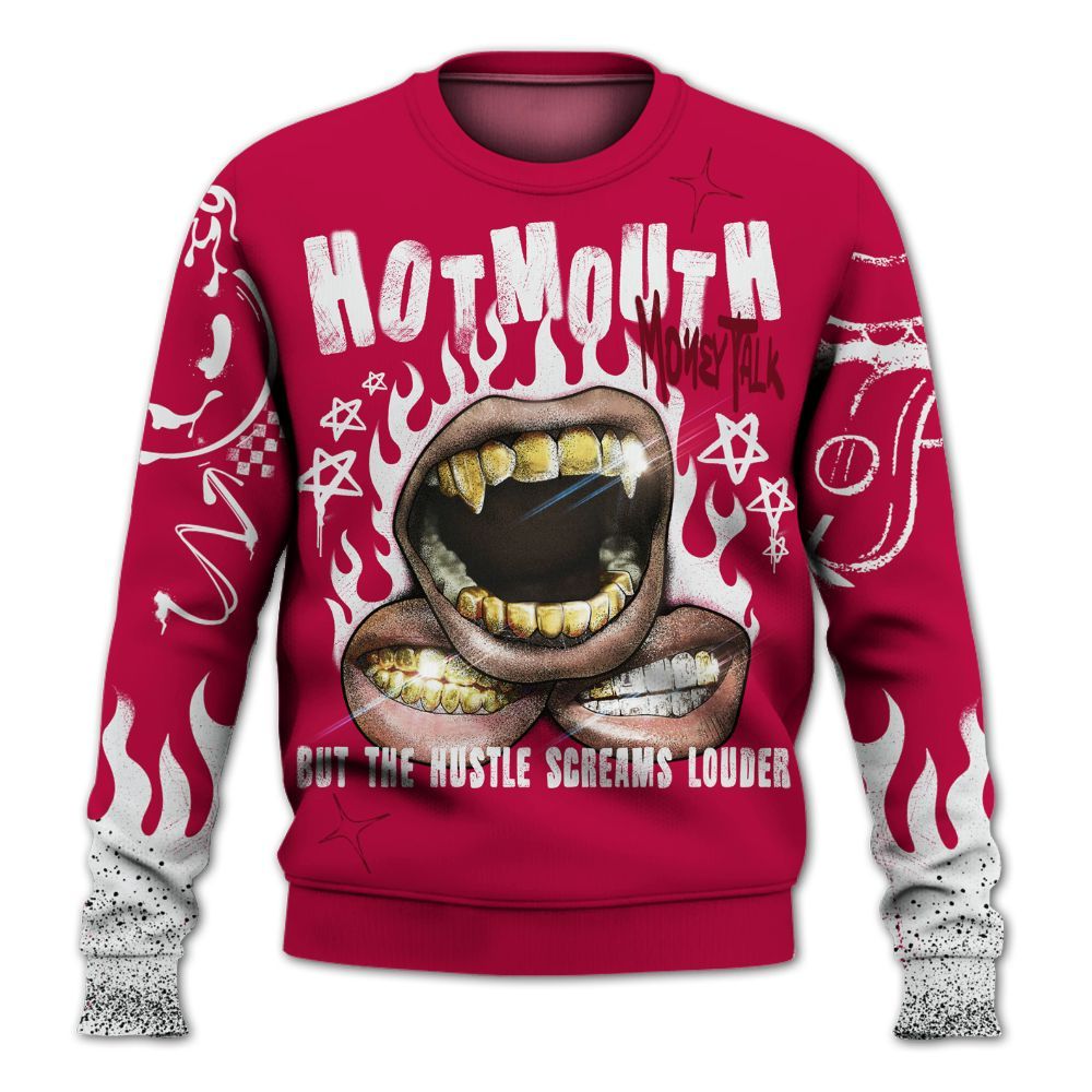 Sweatshirt To Match Retro Chicago 2s - Mouth Burning Street Style All Over Print