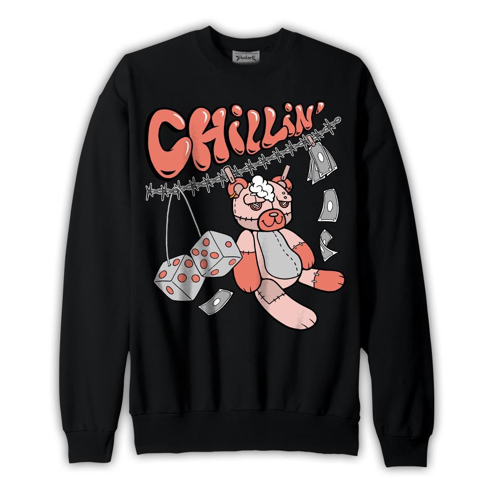 Sweatshirt To match Legend Pink 11s Sweatshirt - Chillin Hugz Graphic