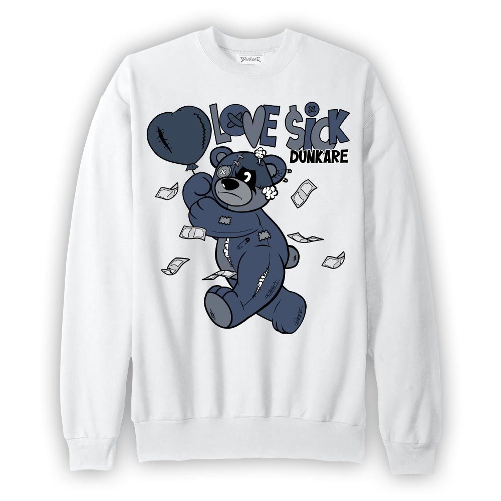 Sweatshirt To match Low Diffused Blue 11s Sweatshirt - Loves Sick Graphic