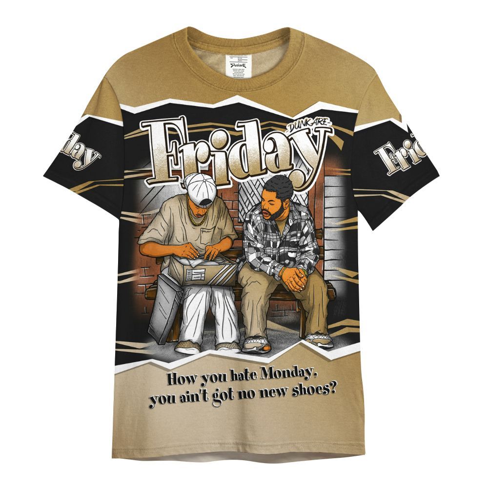 Shirt To Match Max 96 Low Black White Gold - Friday Movie 90s TV All Over Print