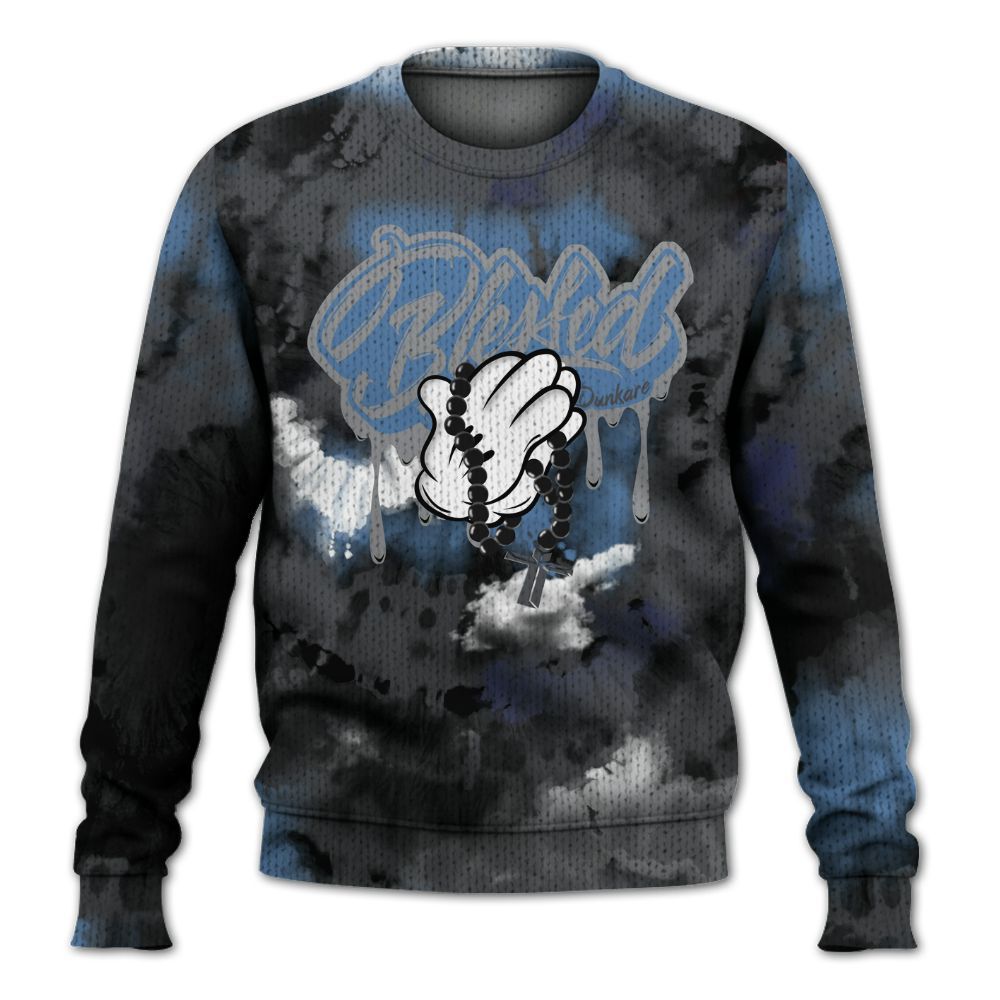 Knitted Sweater To Match Air Max 95 Stash - God Blessed Tie Dye