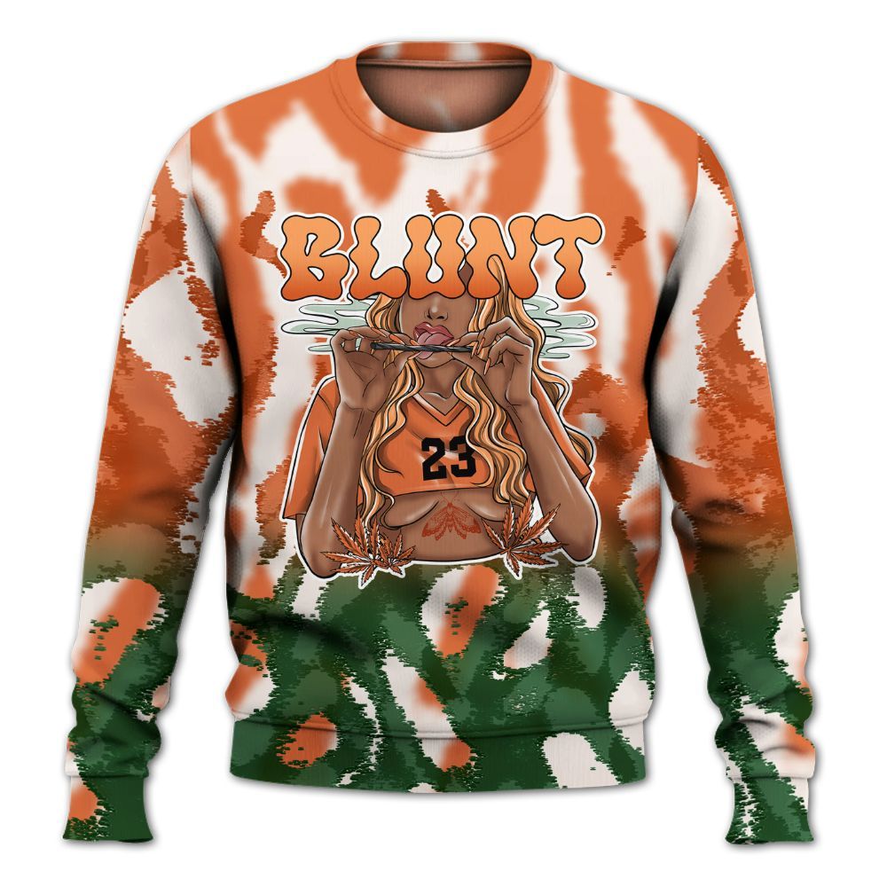 Sweatshirt To Match Low Miami 5s - Bluntz Burnz All Over Print