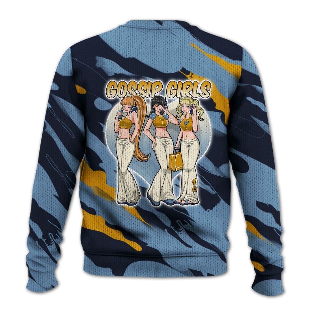 Knitted Sweater To Match High OG First In Flight 1s - Gossip'Girls