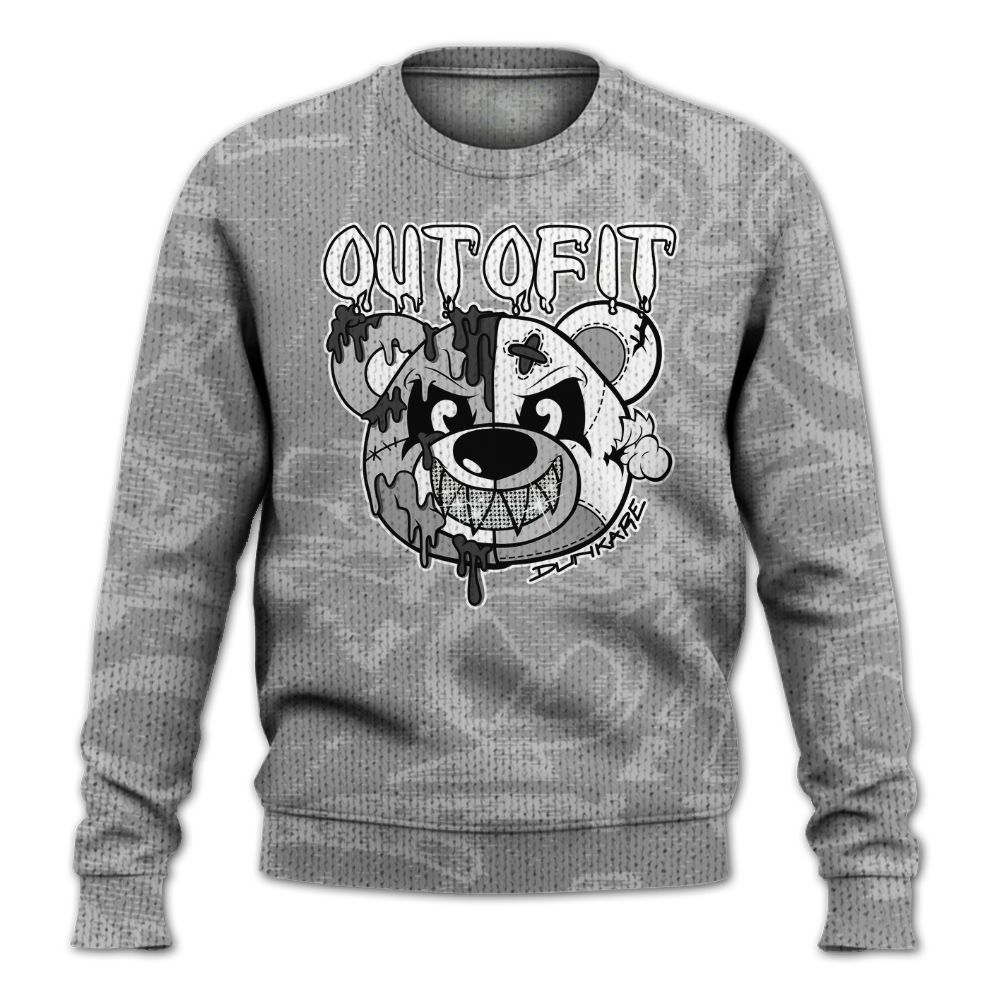 Knitted Sweater To Match Black Wolf Grey 12s - Out Of It Bear Avant-Garde