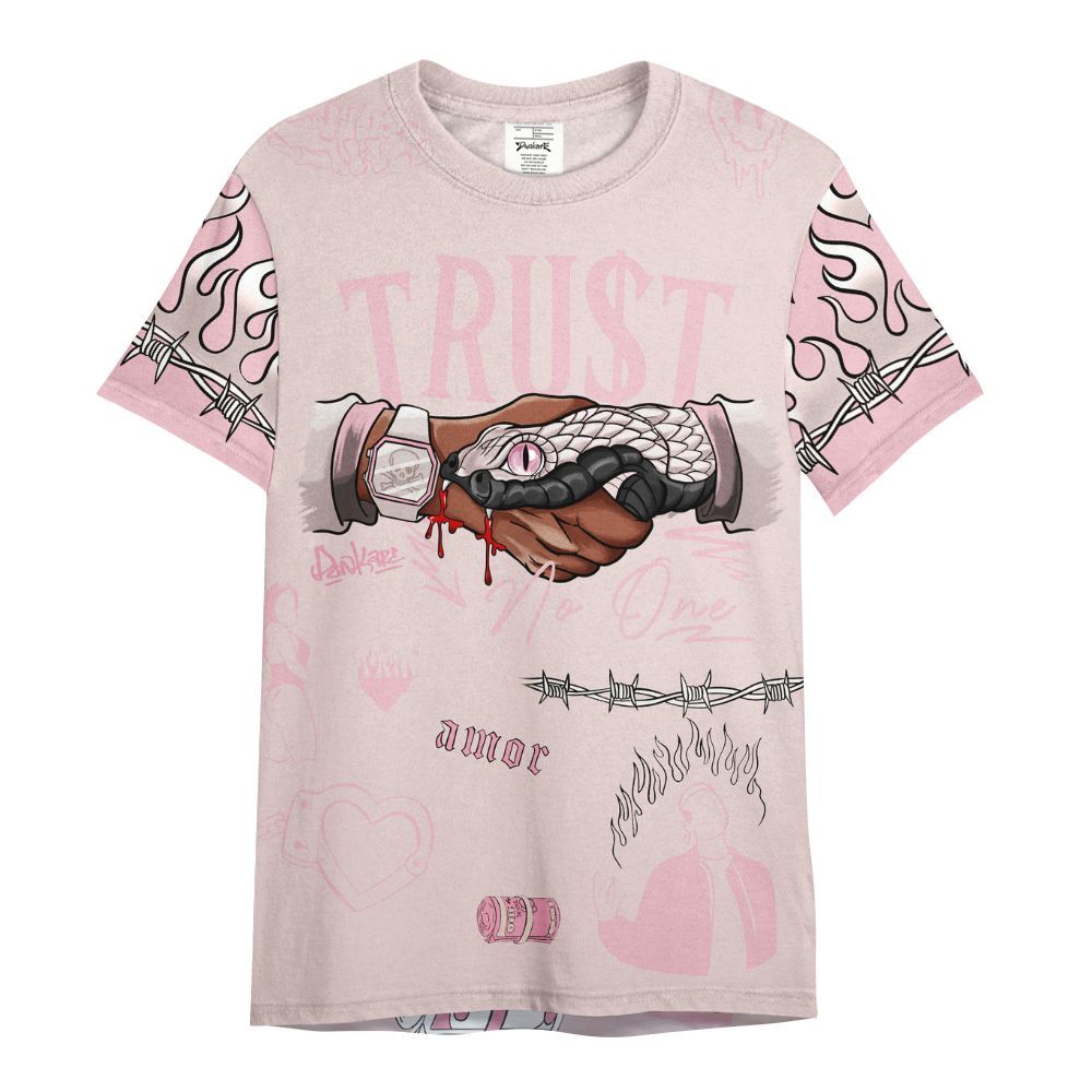 Shirt To Match Dunk Low KD 17 Aunt Pearl - Snake Trust No One All Over Print