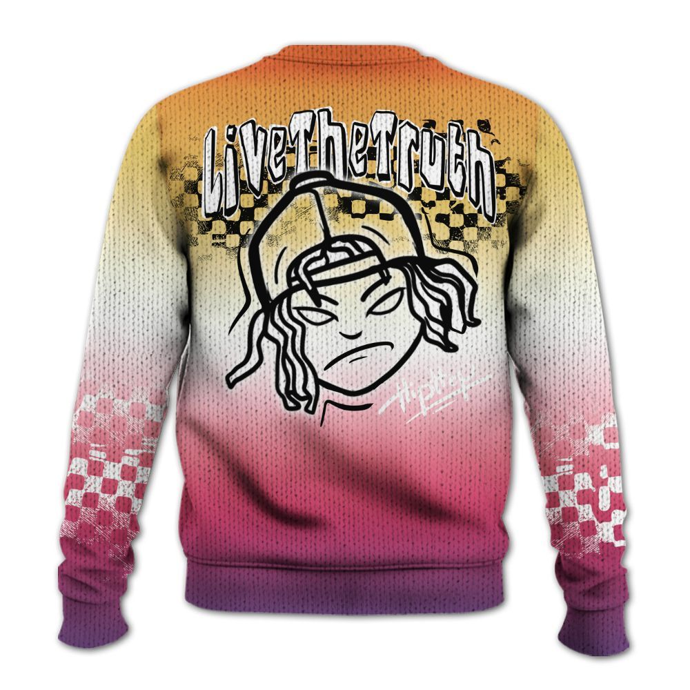 Knitted Sweater To Match Air Griffey Max Los Angeles 1s - Feel Life Street Style