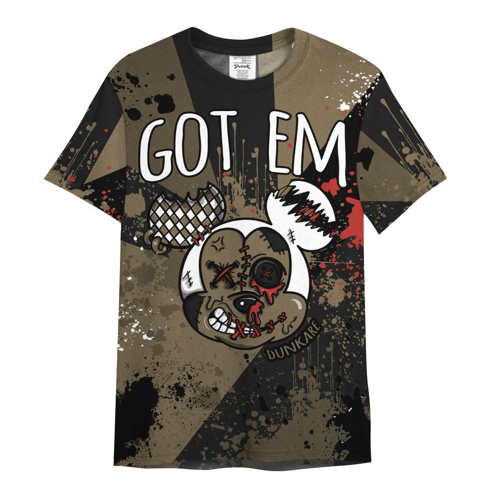 Shirt To Match Olive 9s - Got Em Drip All Over Print