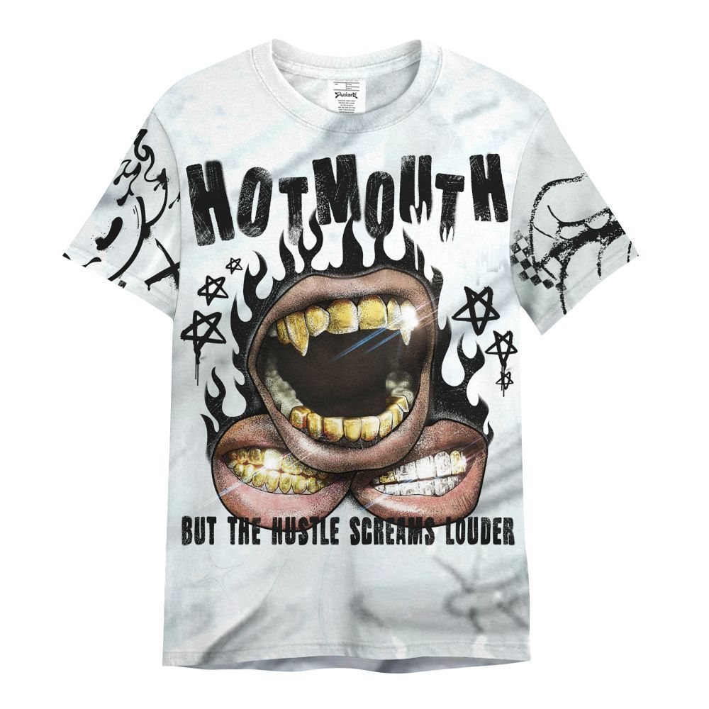 Shirt To Match Air Foamposite Jin Kazama - Mouth Burning Street Style All Over Print