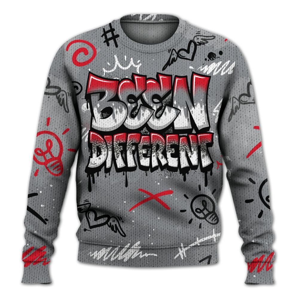 Knitted Sweater To Match Black Cement 3s - Drip Been Di2ferent