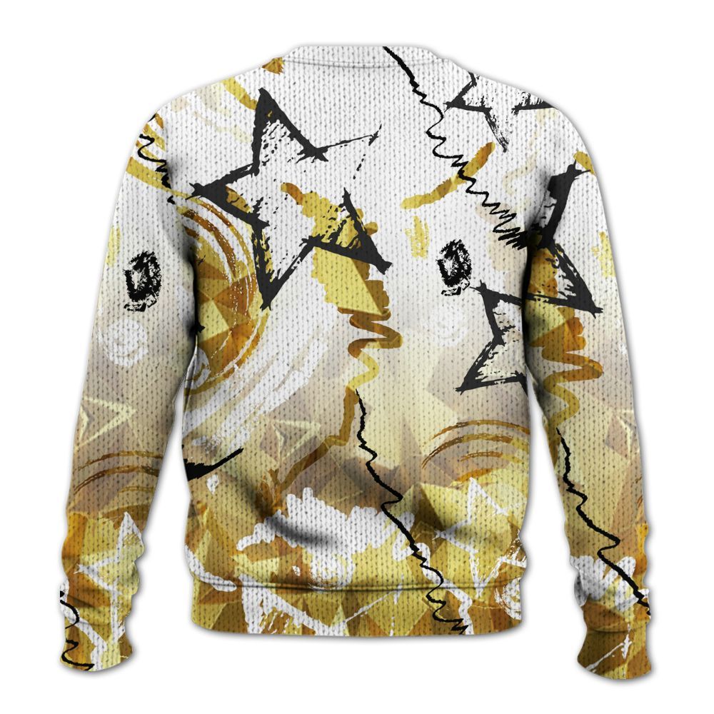 Knitted Sweater To Match NET Gold 4s - Grind Shine Later Drip