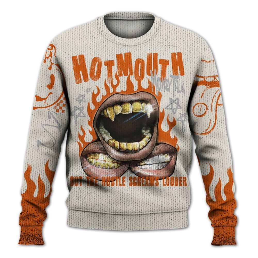 Knitted Sweater To Match SE Craft 5s - Mouth Burning Street Style