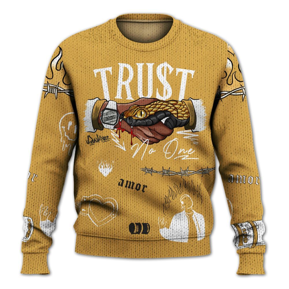 Knitted Sweater To Match Low OG Rookie Of The Year 1s - Snake Trust No One