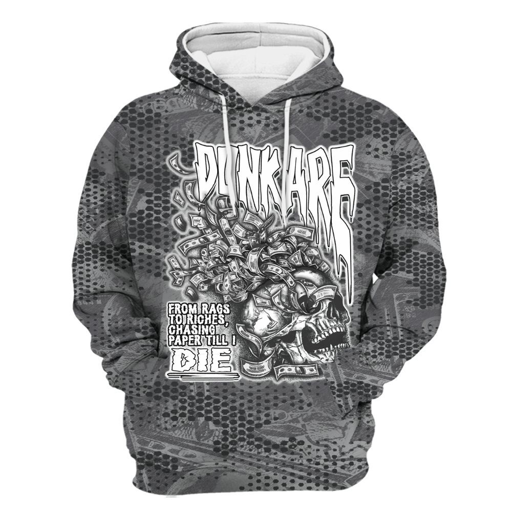 Hoodie To Match White Thunder 4s - From Rags To Riches All Over Print