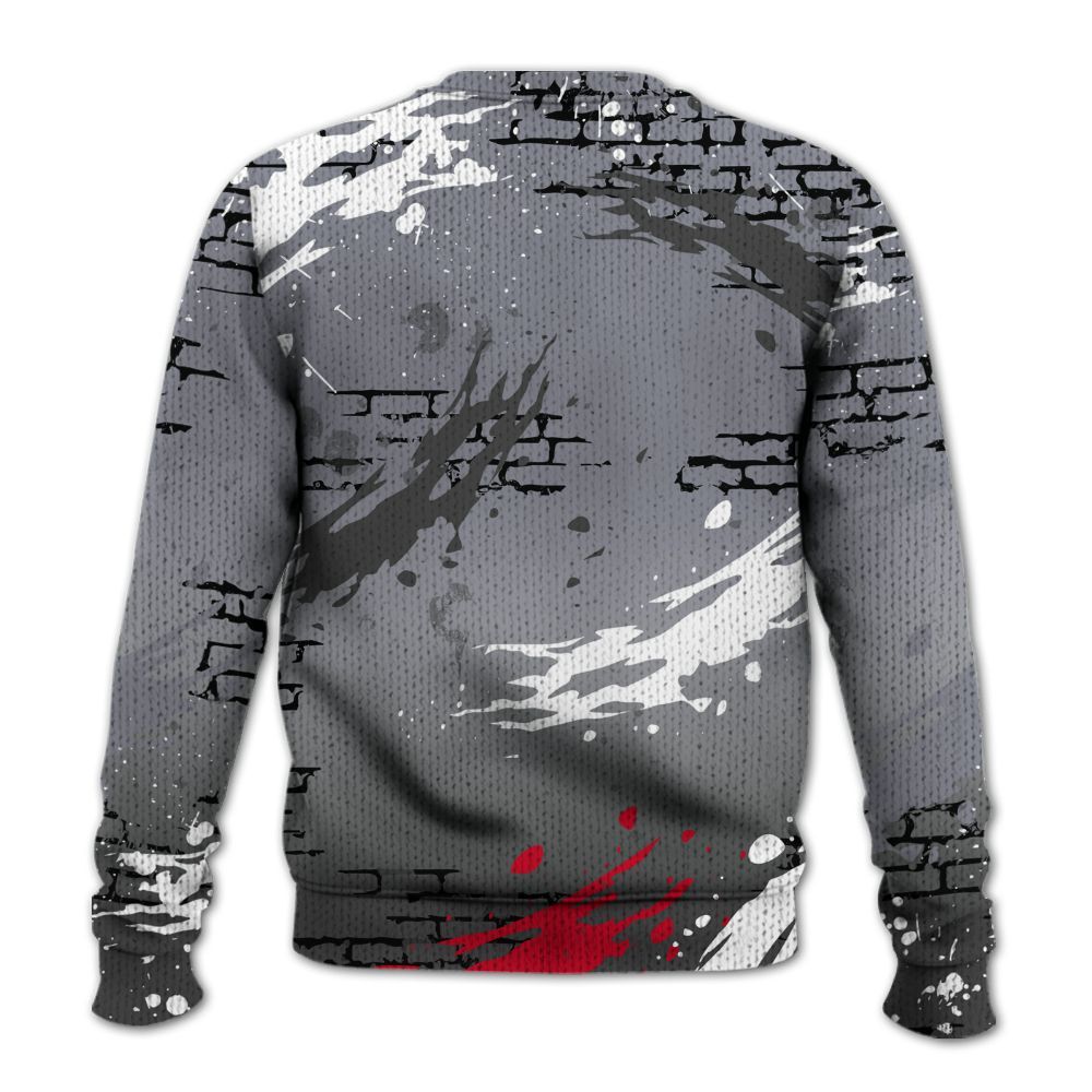 Knitted Sweater To Match Retro Black Flint 13s - Values Of Loyalty Drip