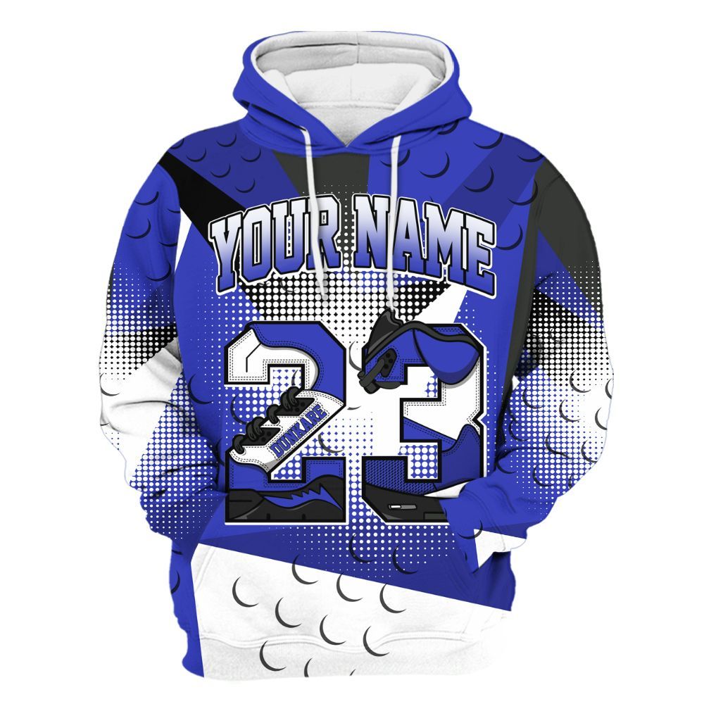 Hoodie To Match Retro Black Concord 12s - Poly Custom Name Number 23 5s All Over Print