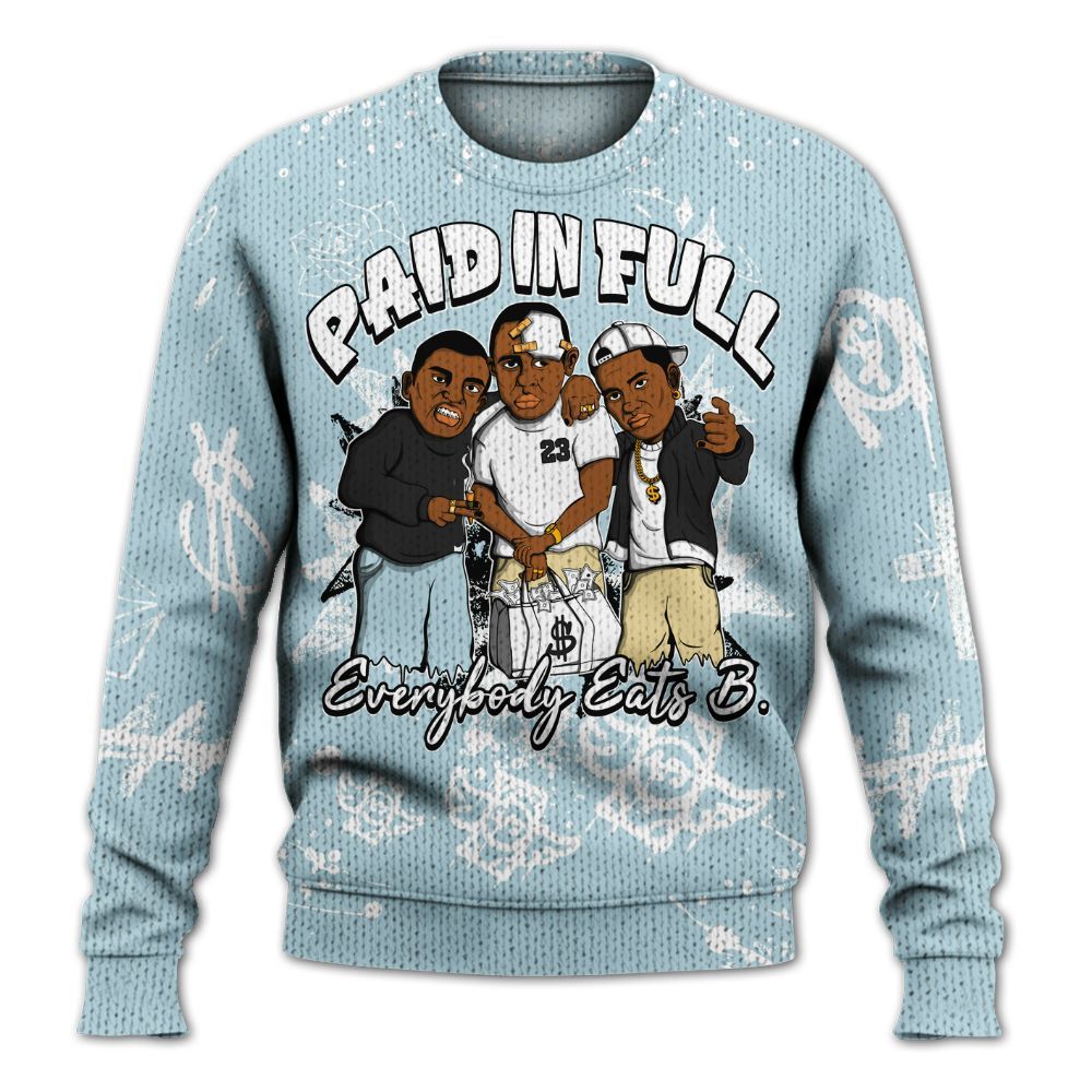 Knitted Sweater To Match Low Year Of The Snake 11s - Everybody Paid In Full Crayon