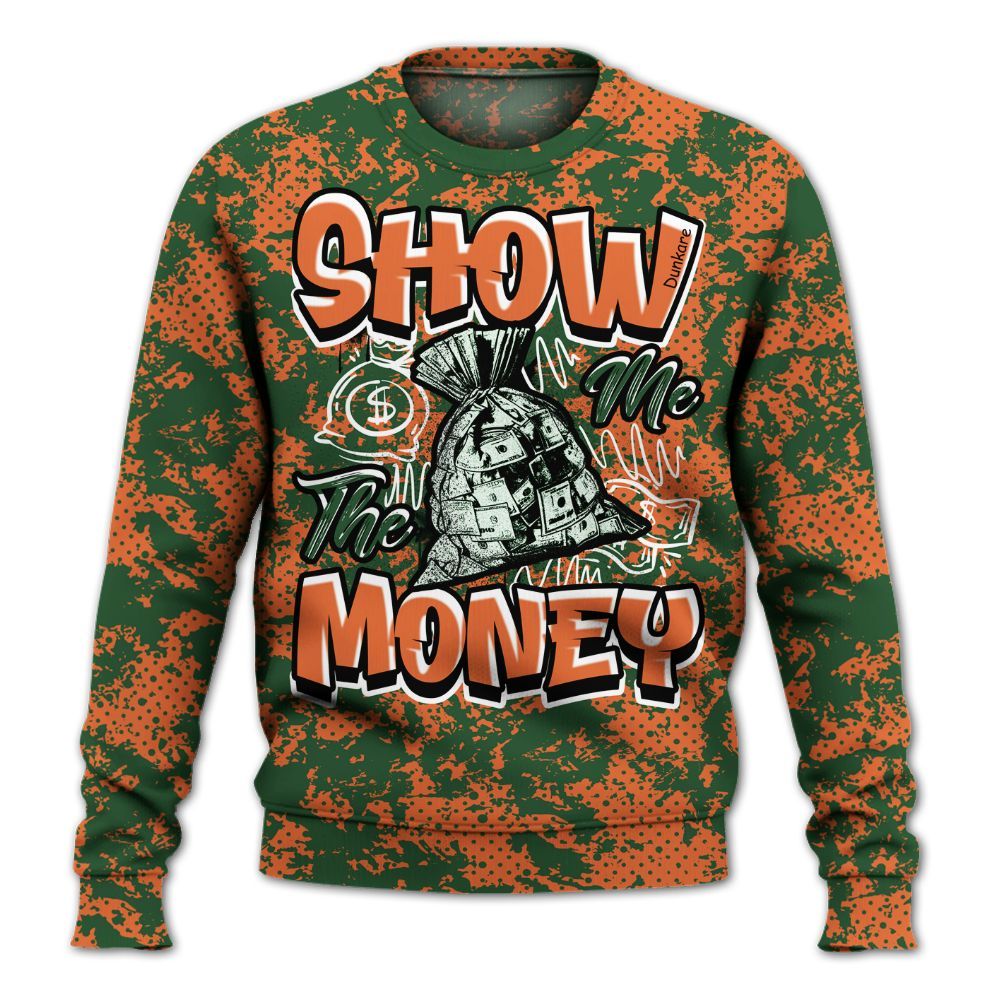 Sweatshirt To Match Low Miami 5s - Show Me The Money Retro All Over Print