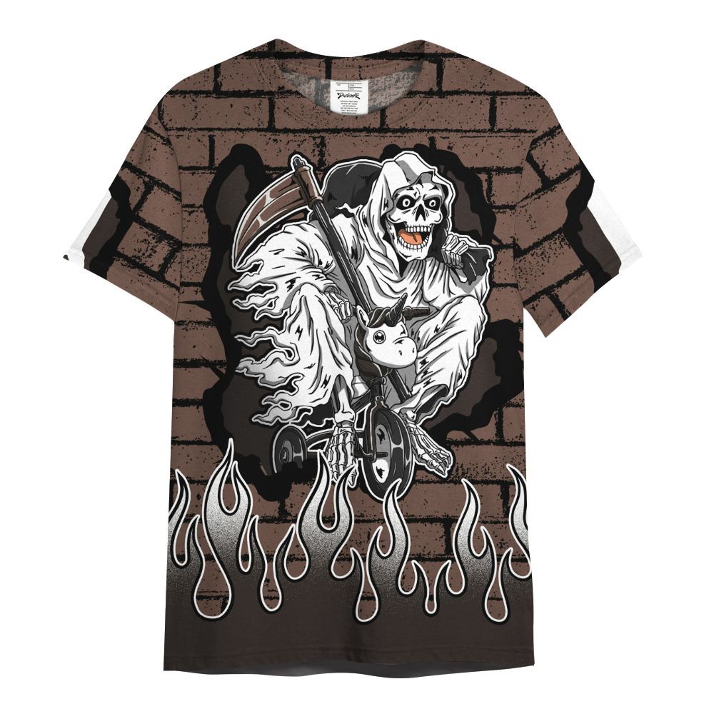 Shirt To Match Air Force 1 Low Escape - Self Make Skeleton Crashed All Over Print