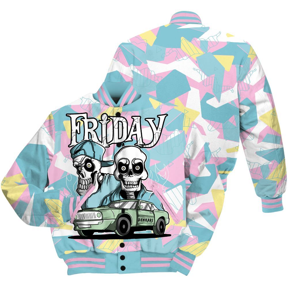 Varsity Jacket To Match SB Dunk Low Visty - Friday Funny Retro All Over Print