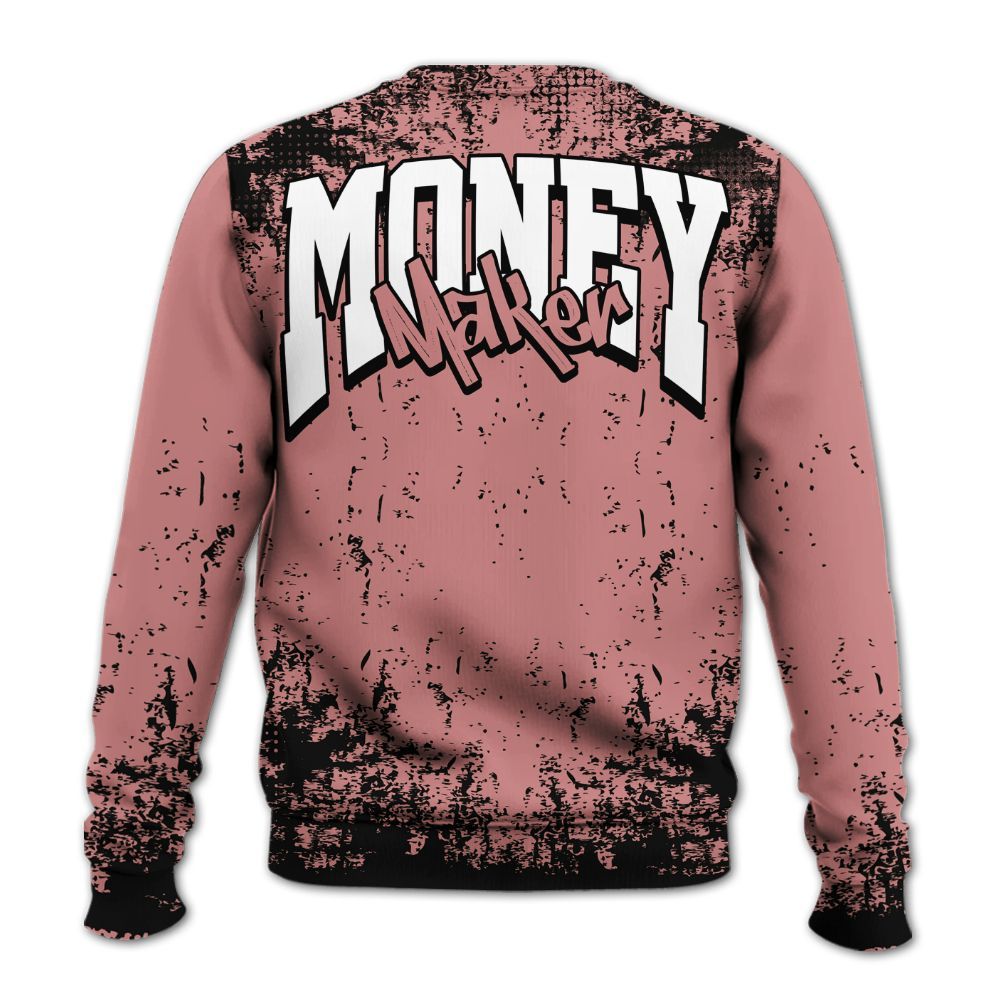 Sweatshirt To Match Low OG Rust Pink 1s - Move In Silence Money Street Retro All Over Print