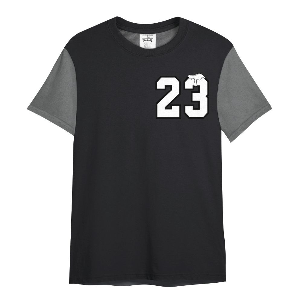 Shirt To Match White Thunder 4s Varsity Jacket, Custom Name Number 23 Drip All Over Print