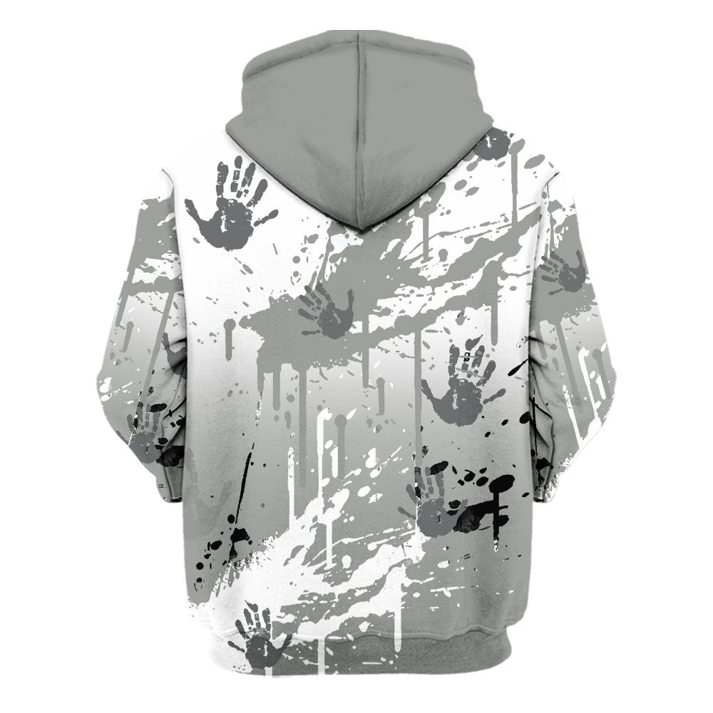 Hoodie To Match Paris Cement Grey 4s - Loser Lover Drip Heart All Over Print