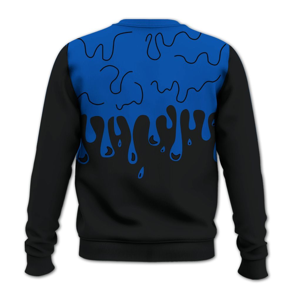 Sweatshirt To Match Racer Blue 5s - Snake Trust No One Drip All Over Print