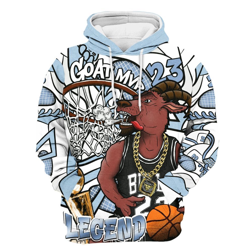 Hoodie To Match Forget Me Not 4s - 23 Goat JD All Over Print