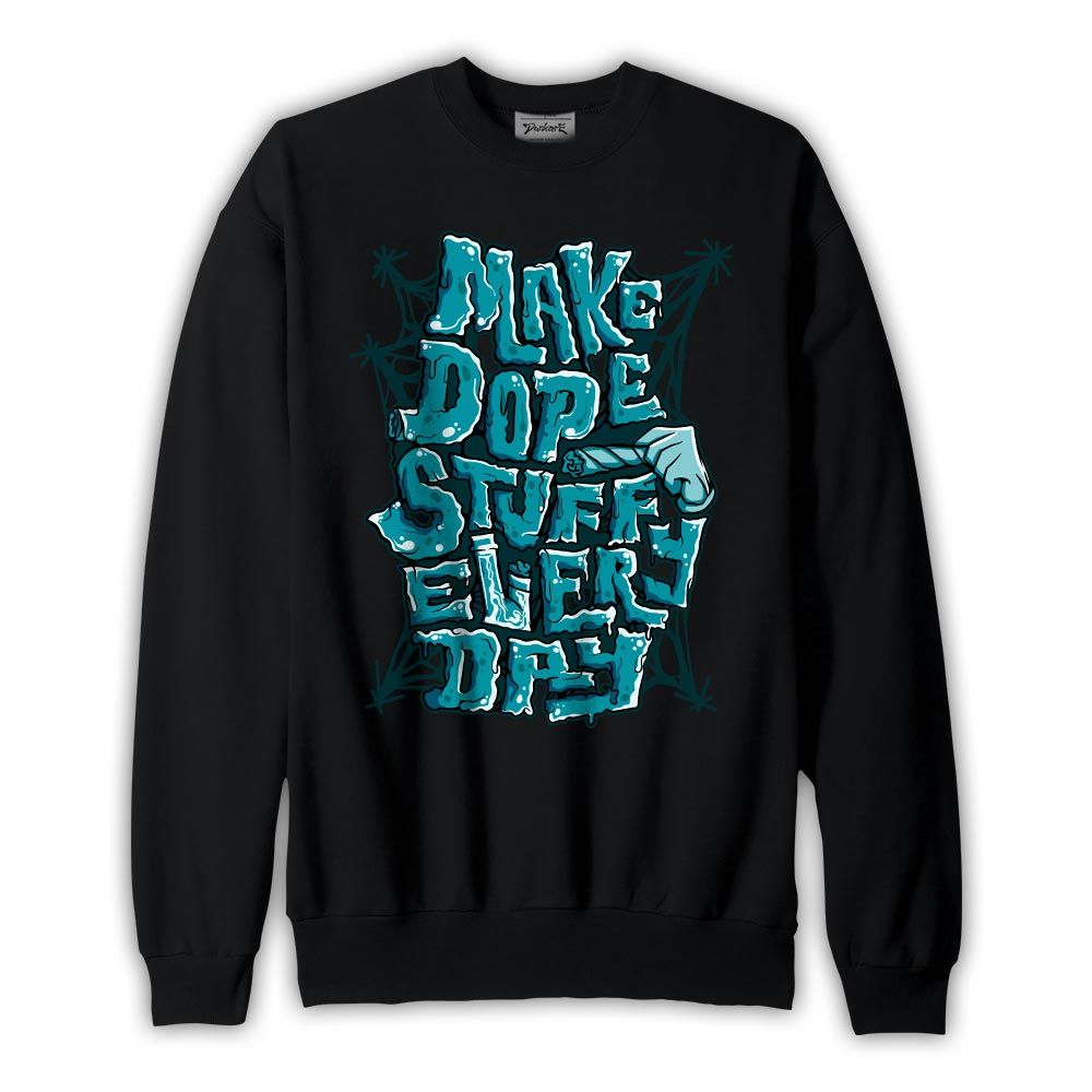 Sweatshirt To match Oxidized Green 4s Sweatshirt -MAKE DOPE Graphic 2904 PAT