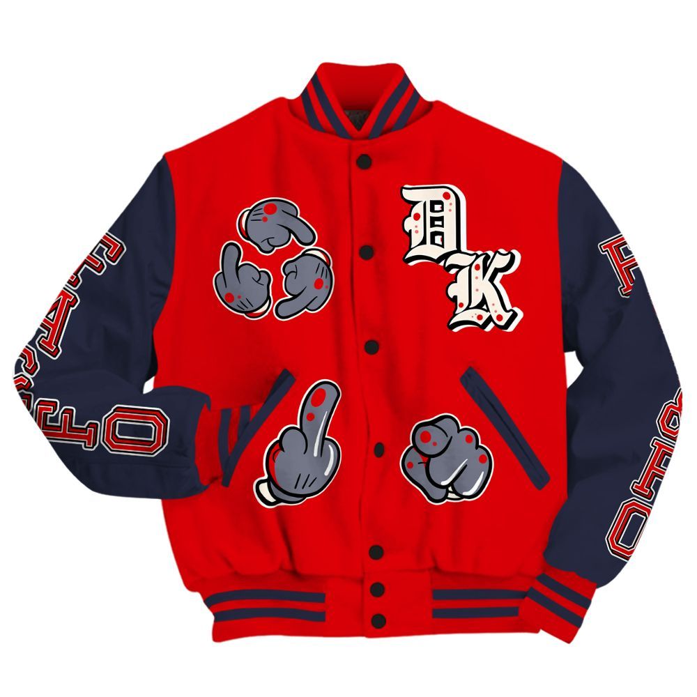 Varsity Jacket To Match Low OG Howard University 1s - F Around Find Out Graphic All Over Print