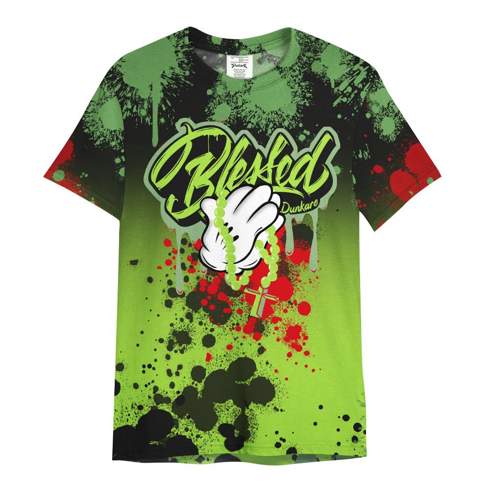 Shirt To Match Kobe 6 SE Grinch - God Blessed Ink Drip All Over Print