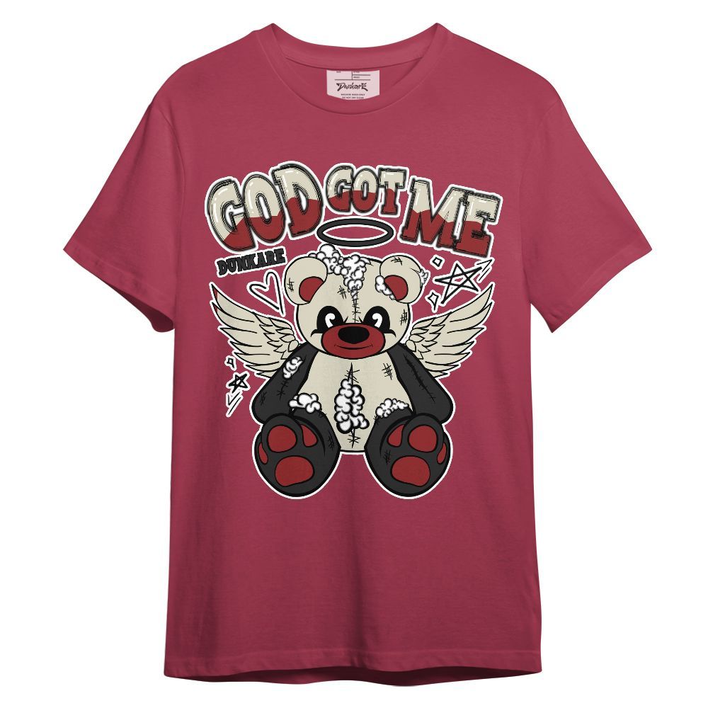 Shirt To Match High 85 Bred 1s - Gods Guides Me Bear Unisex Shirt
