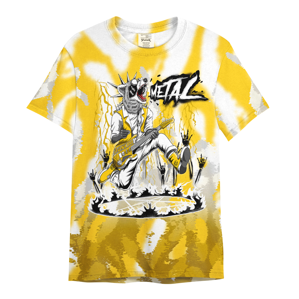 Shirt To Match Vivid Sulfur 4s - Punk Rock Raccoon Burn Graphics Shirt Unisex