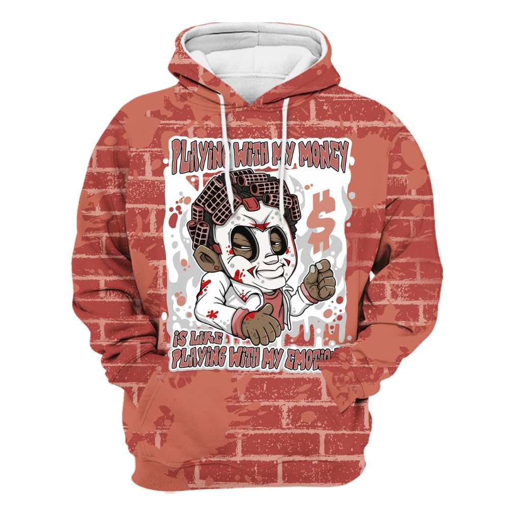 Hoodie To Match Dune Red 13s - Playing With My Money Graphic Halloween All Over Print