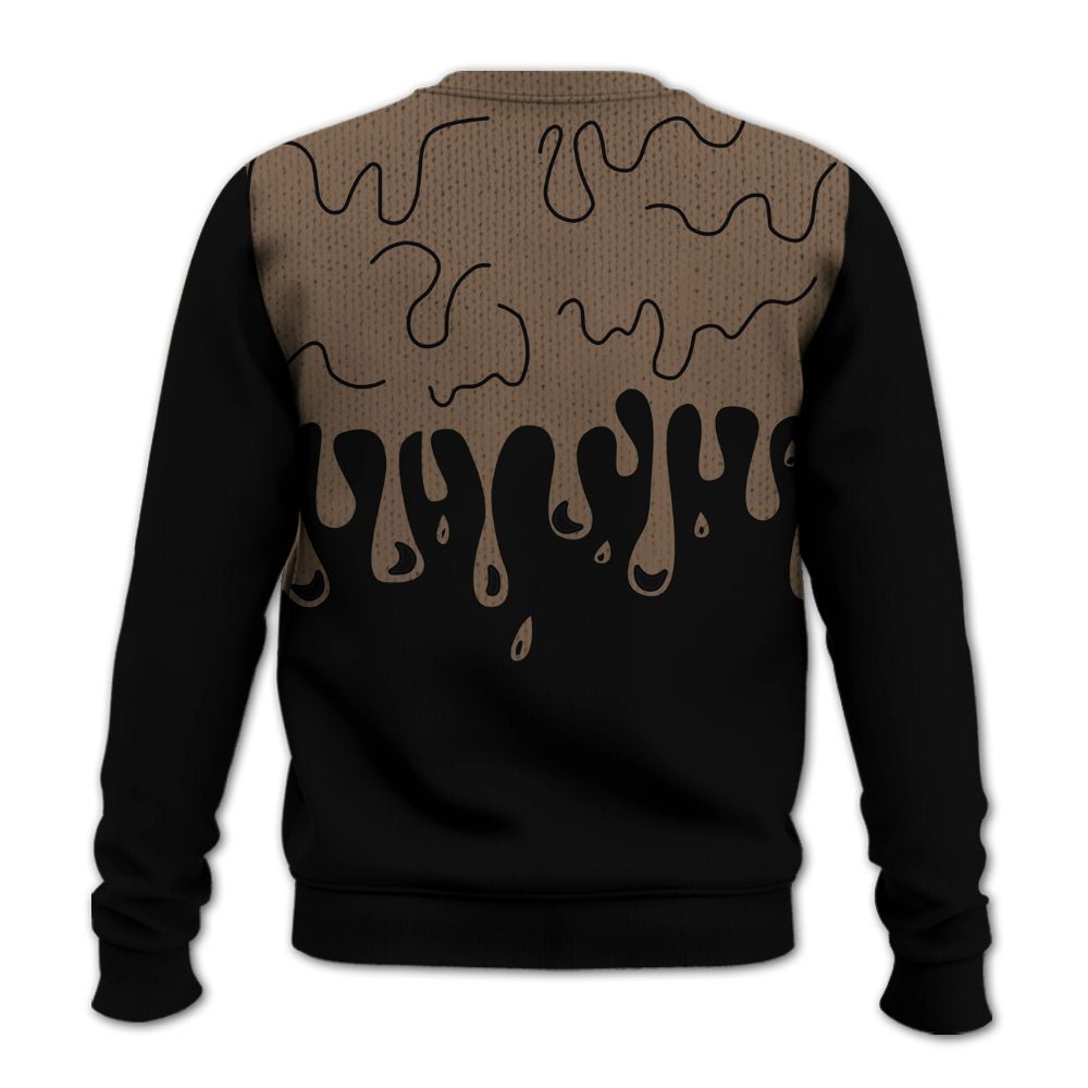 Knitted Sweater To Match Dark Mocha Jack - Snake Trust No One Drip
