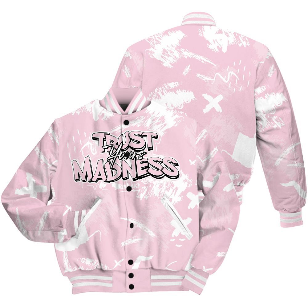 Varsity Jacket To Match Orchid 4s - Trust Your Madness Retro All Over Print