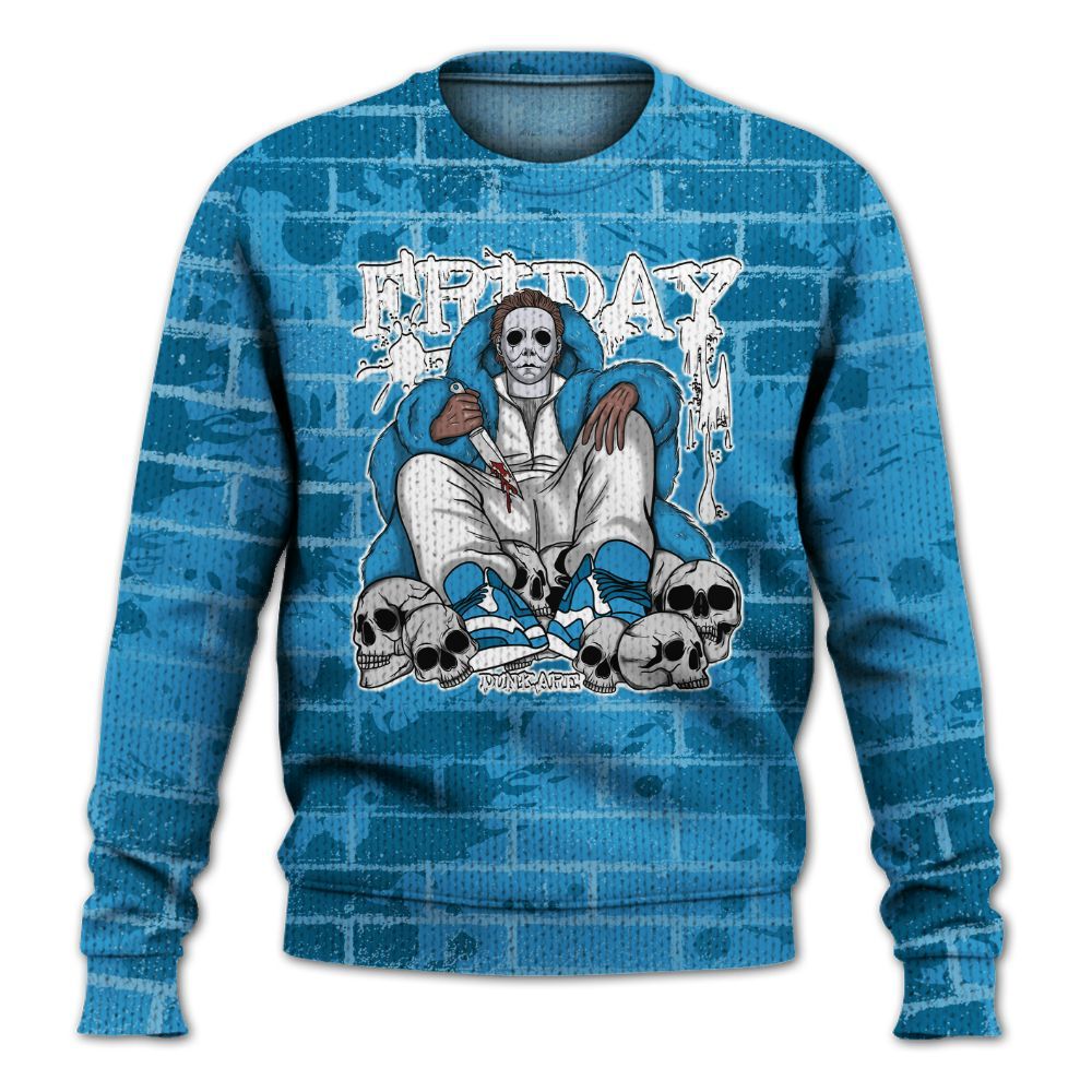 Knitted Sweater To Match Powder Blue 9s - Friday Brick