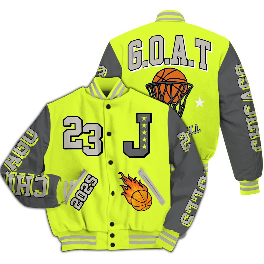 Varsity Jacket To Match 95 OG Big Bubble Neon 2026 - Chicago 23 Basketball All Over Print