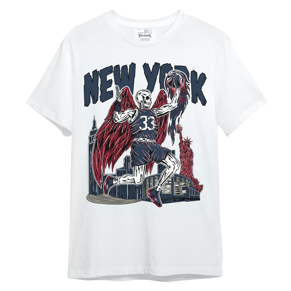 Shirt To Match Navy Blue 2024 6s - Ewing Era Skeleton Unisex Shirt