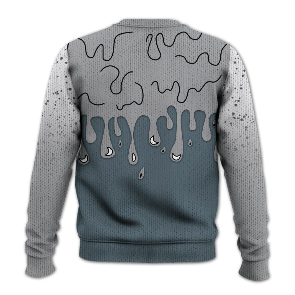 Sweater To Match Retro Light Graphite Wolf Grey 5s - Snake Trust No One Drip Graphic