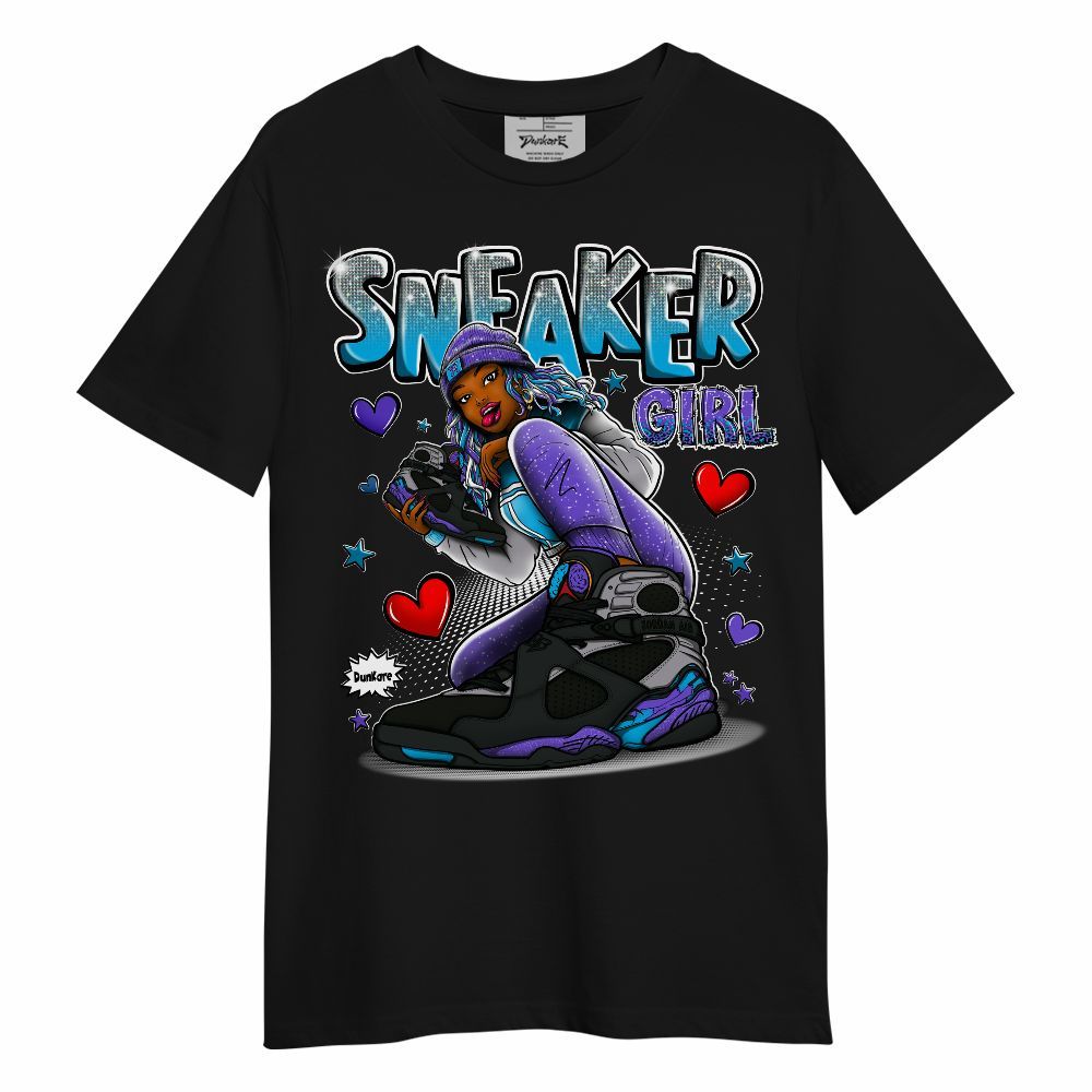 Shirt To Match Retro Aqua 8s - Sneaker Girl With Shoes Graphic