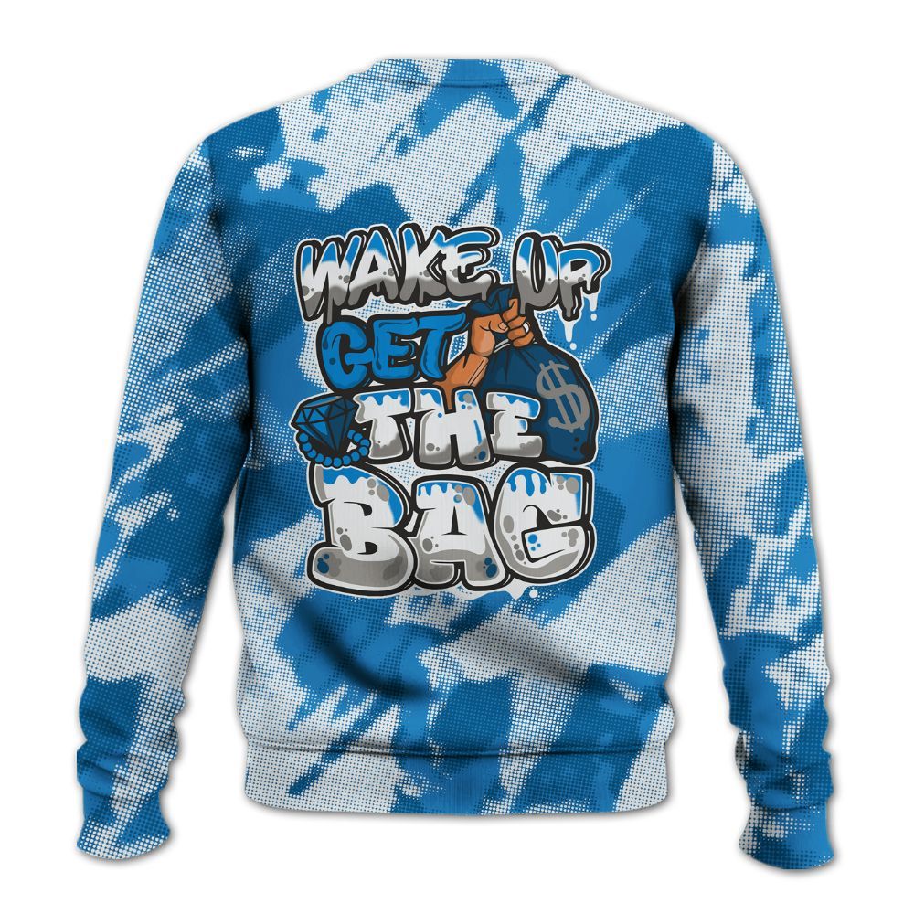 Sweatshirt To Match Industrial Blue 4s - Get More Bags Abstract All Over Print