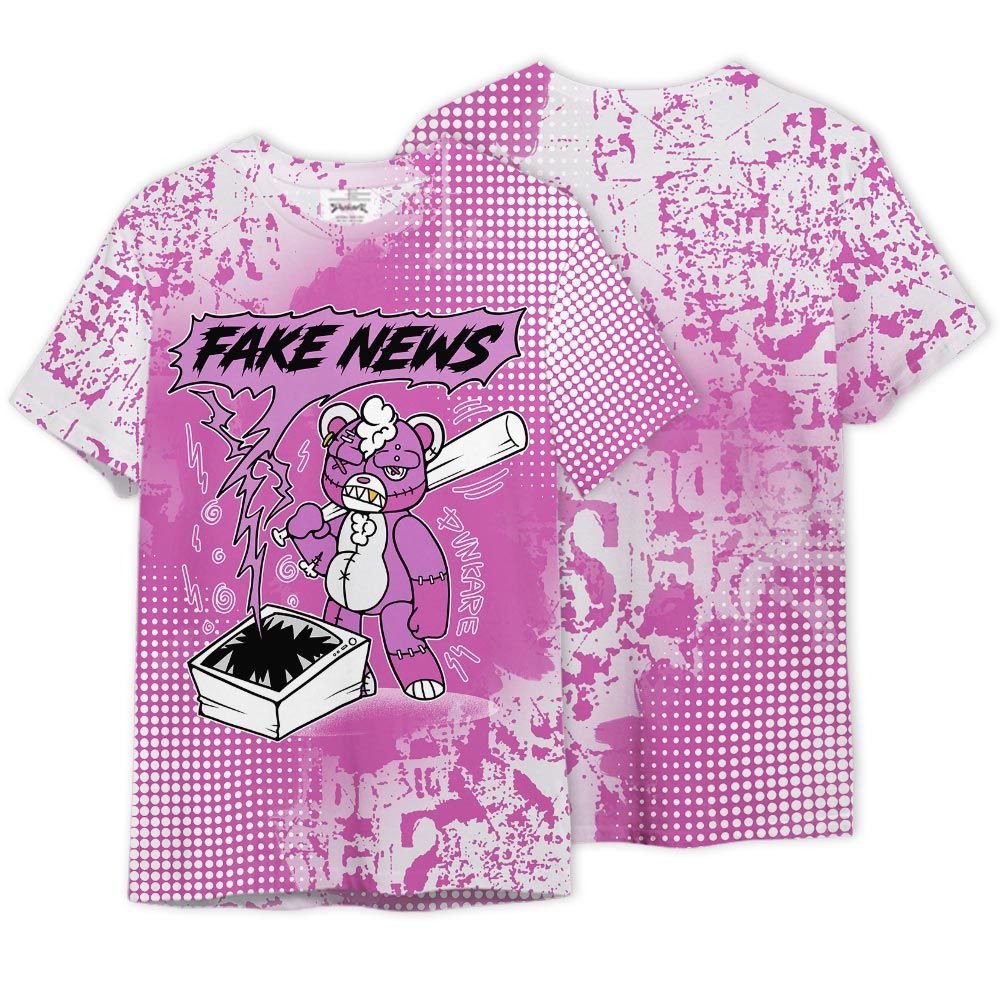 Shirt To Match Hyper Violet 4s - False News Hugz Graphics Shirt Unisex