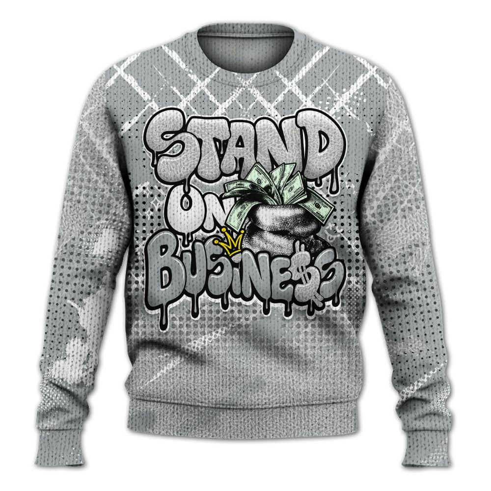 Sweater To Match Retro Pure Money 3s - Halftone Stand Business Dripping Graphic