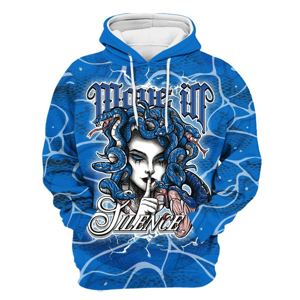 Hoodie To Match Blueberry 12s - Girl Move In Silence All Over Print