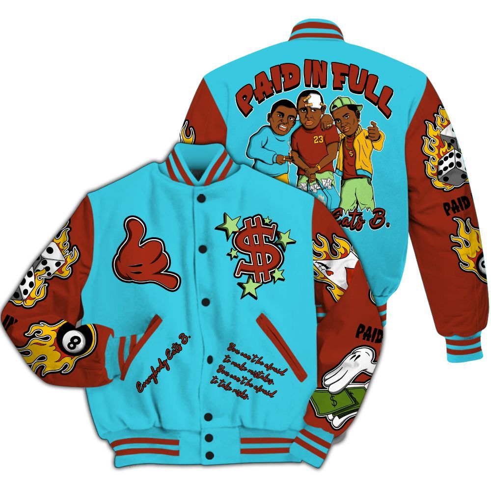 Varsity Jacket To Match SB Dunk Di'Orr Greenwood - Everybody Paid In Full Graphic All Over Print