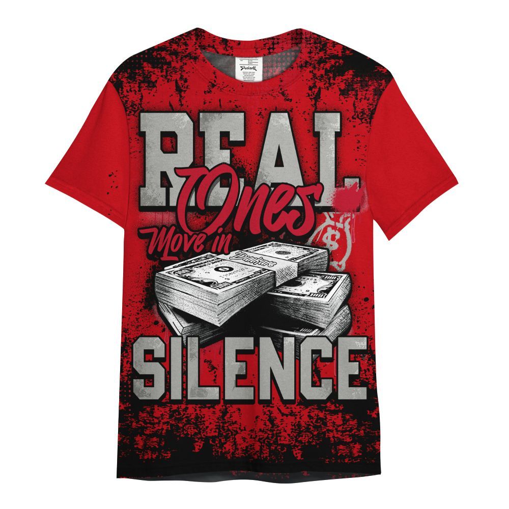 Shirt To Match Air Griffey Max Gray Reds 1s - Move In Silence Money Street Retro All Over Print