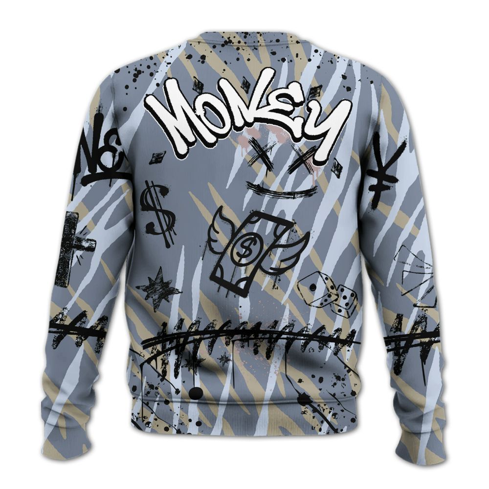 Sweatshirt To Match Ja 2 Induction - Everybody Paid In Full Crayon All Over Print