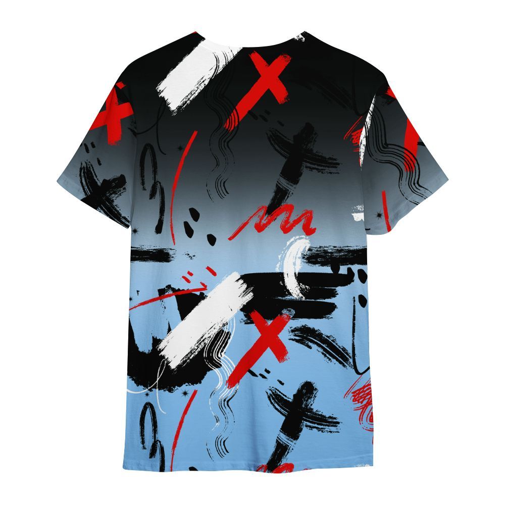 Shirt To Match University Blue 5s - Money Hustle Grind Pray All Over Print